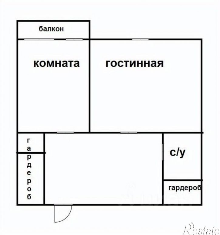 1-комн квартира Октябрьская улица, 132Б,  д. 132Б