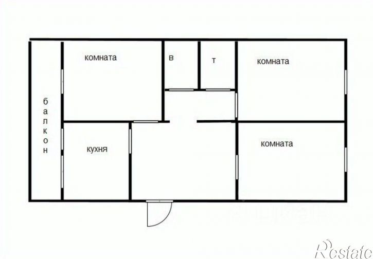 3-комн квартира Октябрьская улица, 9,  д. 9