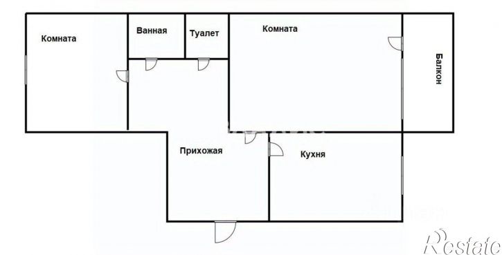 2-комн квартира ул Первомайская, 32,  д. 32