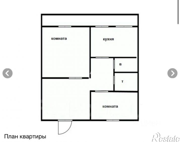 2-комн квартира пер Мурзинцева, 10,  д. 10