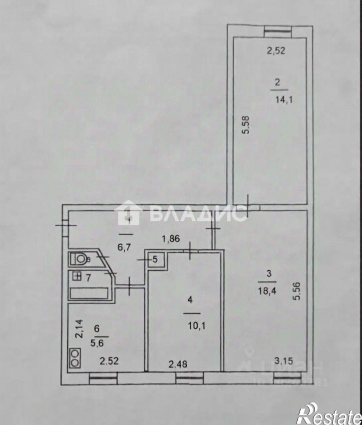 3-комн квартира ул Русская, 13,  д. 13